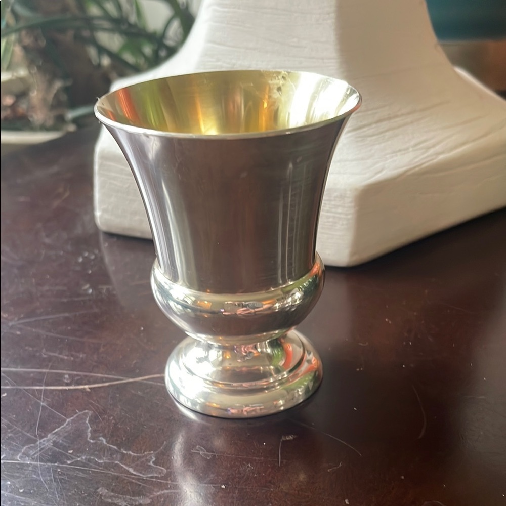 Elegant Silver and Gold Goblet